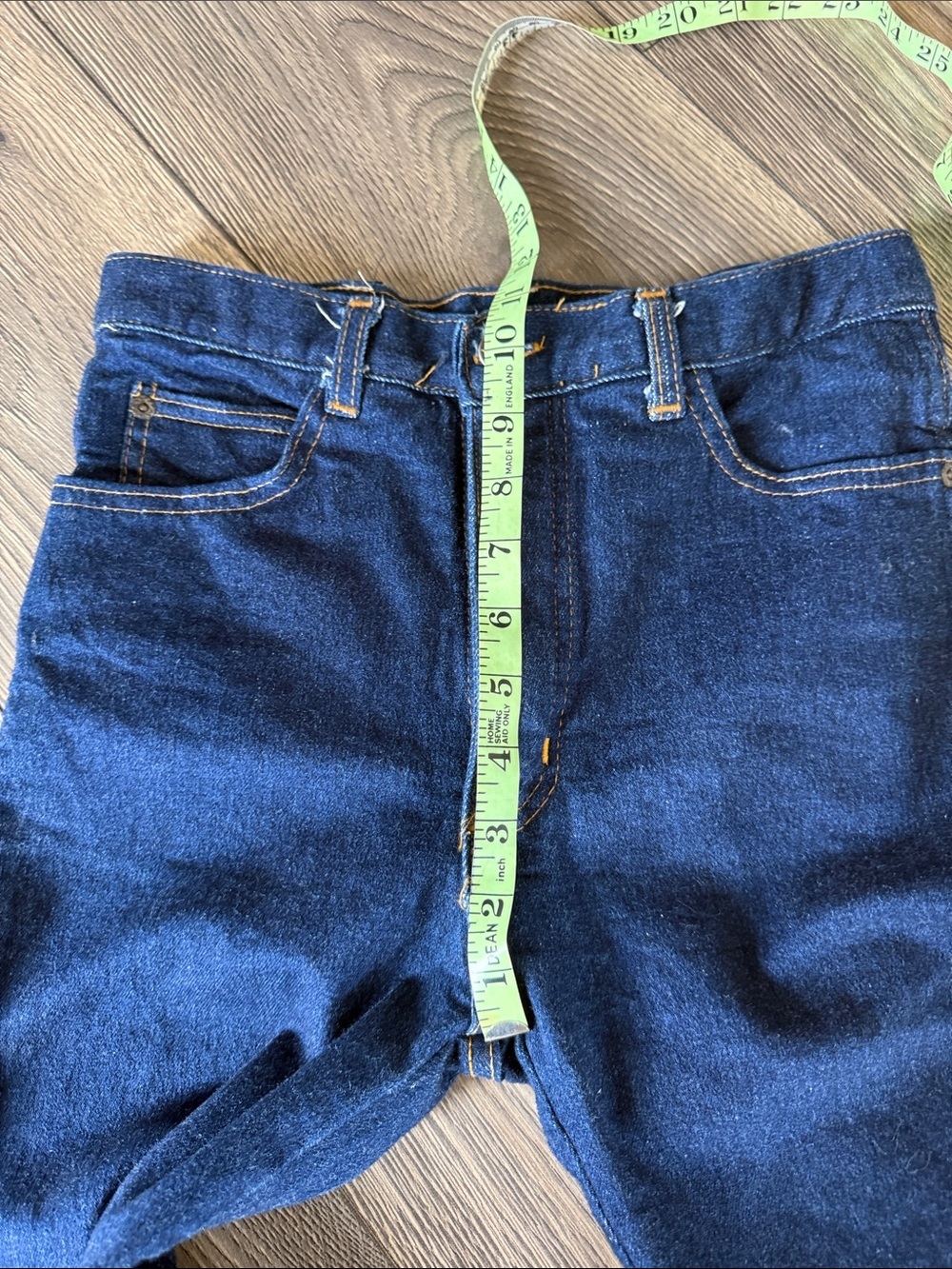 Vintage 51 States Made in England Stretch Jeans High Rise Tapered Dark Wash 29 - Picture 13 of 16